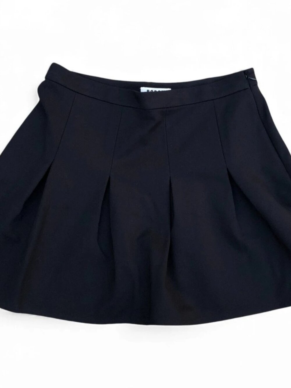BODEN Pleated Tennis Skirt Women's 12P Black Mini VIscose